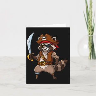 Rate Raccoon Funny Halloween Costume For Men Women Card