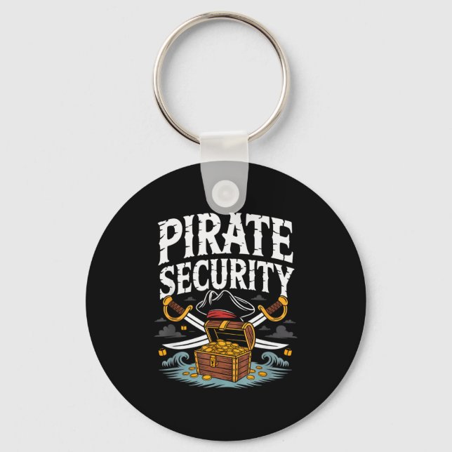 Rate Security Funny Halloween Costume Dad Mom Grou Key Ring (Front)