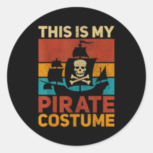 Rate Ship Funny Rate Outfit Rate Costume Retro Rat Classic Round Sticker