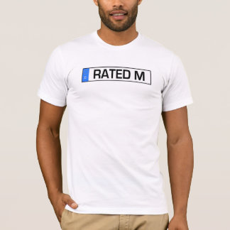 Rated M Euro plate T-Shirt
