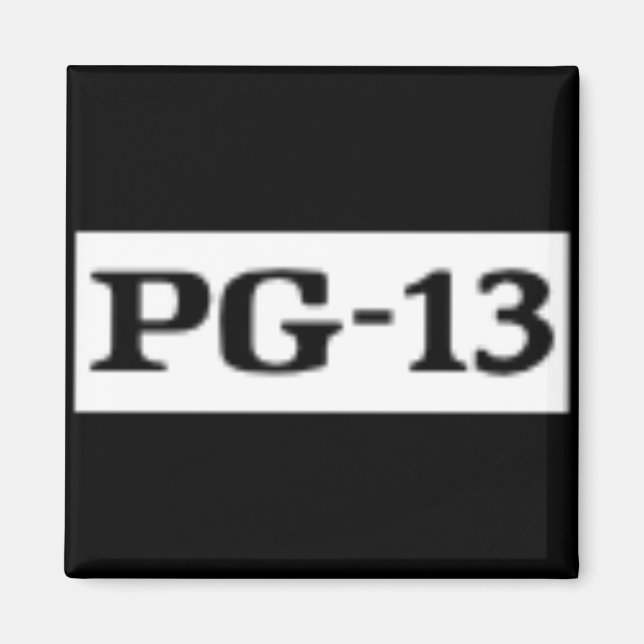 Rated PG-13, Rating System Magnet (Front)