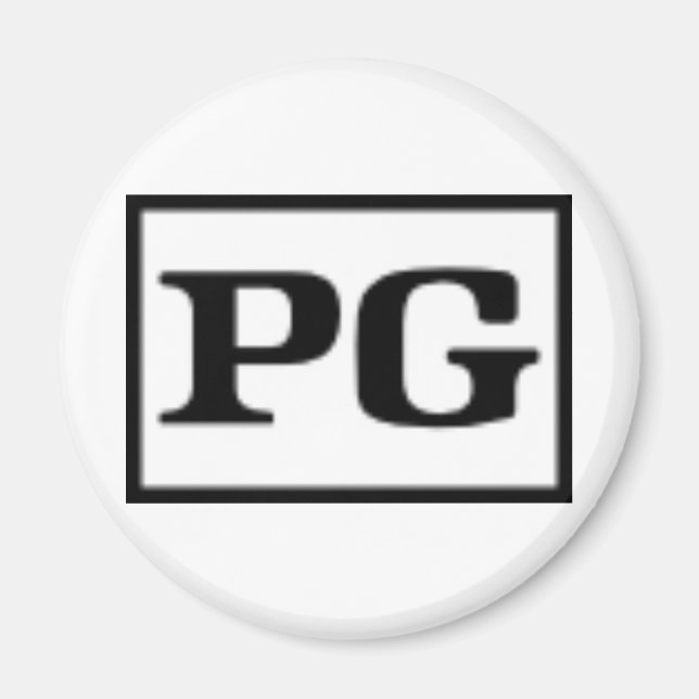 Rated PG, Rating System Magnet (Front)