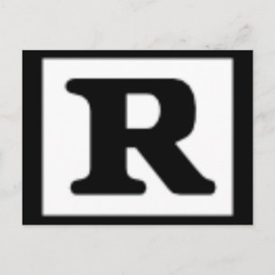 Rated R, Rating System Postcard