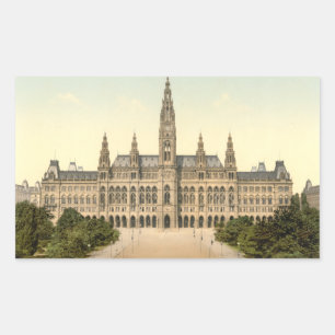 Rathaus, Vienna, Austria Rectangular Sticker
