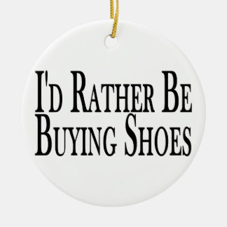 Rather Be Buying Shoes Ceramic Tree Decoration