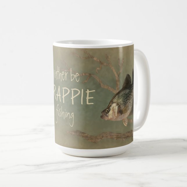 Rather be Crappie Fishing Coffee Mug (Front Right)