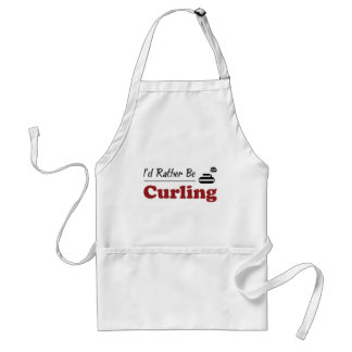 Rather Be Curling Standard Apron
