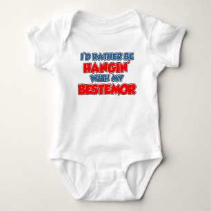Rather Be Hanging With Bestemor Norwegian Baby Bodysuit