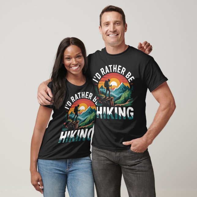 Rather Be Hiking Adventure T-Shirt (Unisex)
