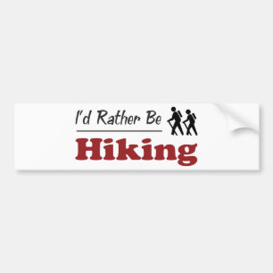Rather Be Hiking Bumper Sticker