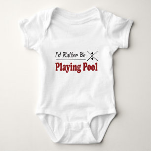 Rather Be Playing Pool Baby Bodysuit