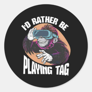 Rather Be Playing Tag Funny Video Game Player Vr G