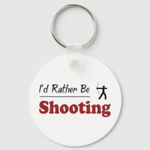 Rather Be Shooting Key Ring