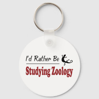 Rather Be Studying Zoology Key Ring