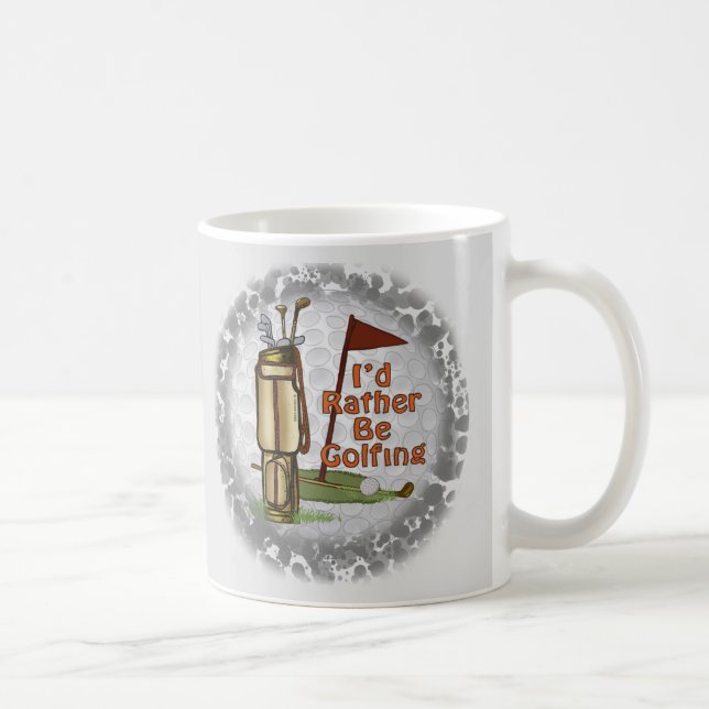 Rather play Golf Coffee Mug (Right)