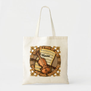 Rather Play Violin Tote Bag