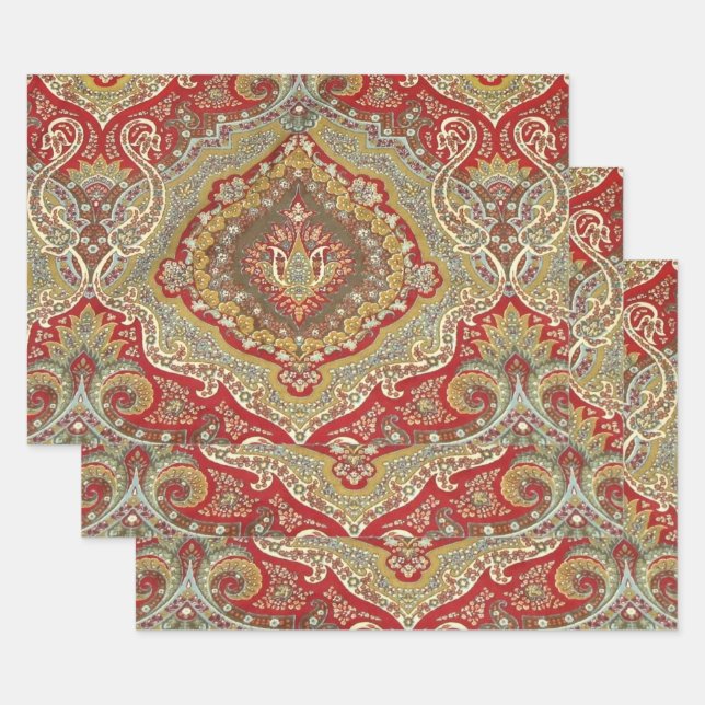 Ratih Paisley Wrapping Paper Sheet (Set)