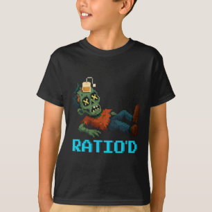 Ratio’d Pixelated Zombie Gamer Teag Npc Halloweeen T-Shirt