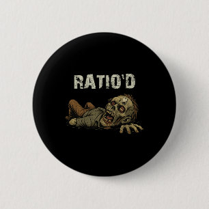 Ratio'd Teag Meme Funny Zombie Npc Ratioed Gamer H 6 Cm Round Badge