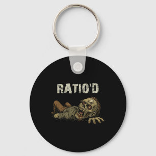 Ratio'd Teag Meme Funny Zombie Npc Ratioed Gamer H Key Ring