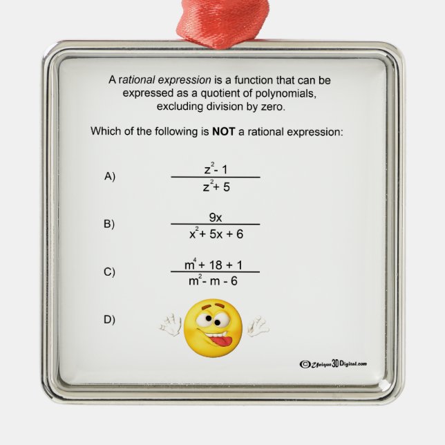 Rational Expression Metal Tree Decoration (Front)