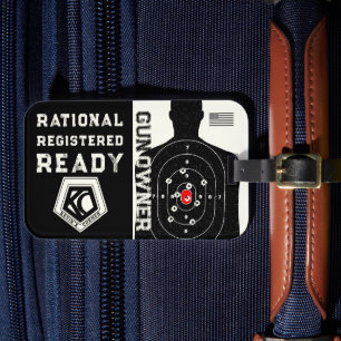 Rational Registered and Ready Gun Owner Luggage Tag