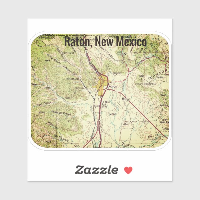 Raton New Mexico Topo (Sheet)