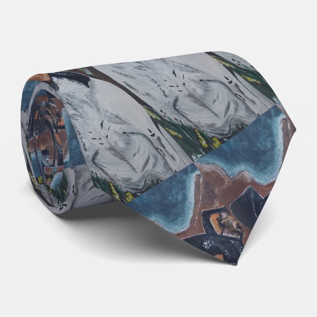 Ratonero in Canyon Painting by Alfred Fox Tie (Rolled)