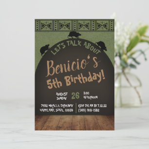 Rats along his back birthday Invitation