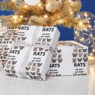 Rats Animal We Are On Chat Funny Rats Wrapping Paper