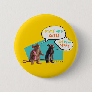 Rats Are Cute But Kinda Stinky 6 Cm Round Badge
