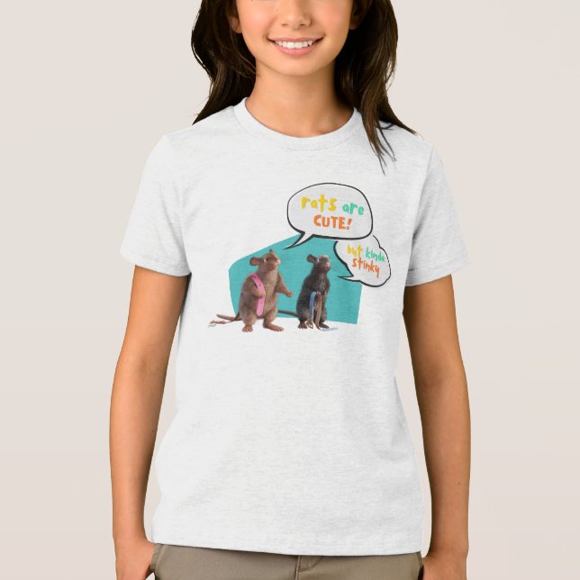 Rats Are Cute But Kinda Stinky Tri-Blend Shirt (Front)