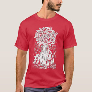 Rats gothic chalice vase roses flowers foetus horr T-Shirt