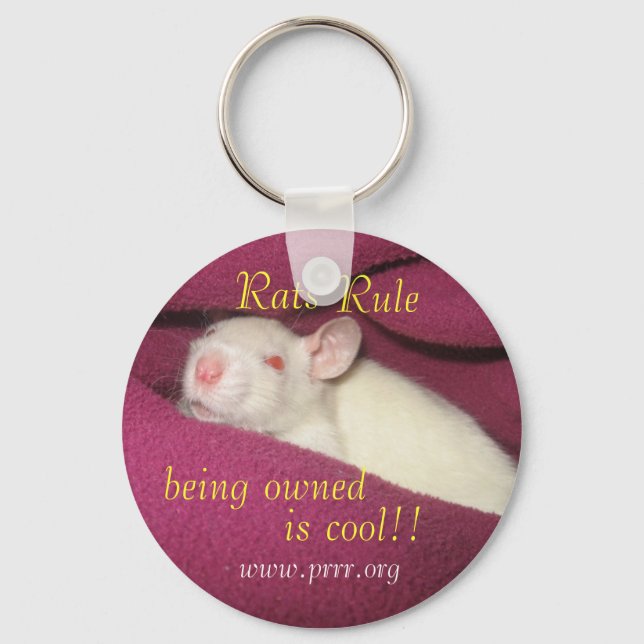 Rats Rule/owned cool Key Ring (Front)