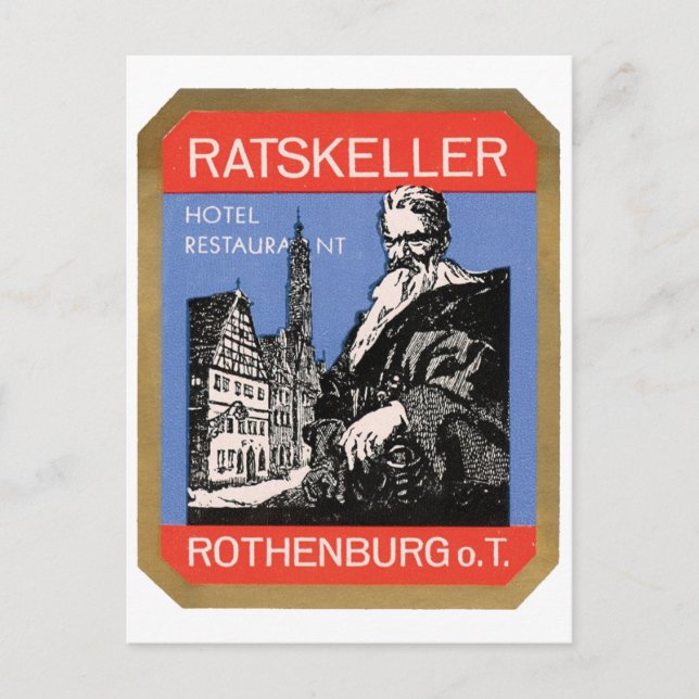 Ratskeller Hotel Restaurant Postcard (Front)