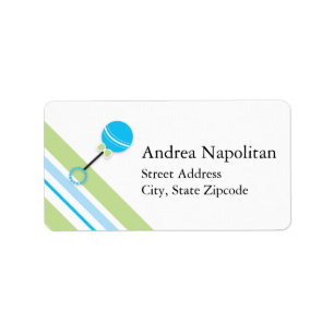 Rattle and Stripe Return Address Label