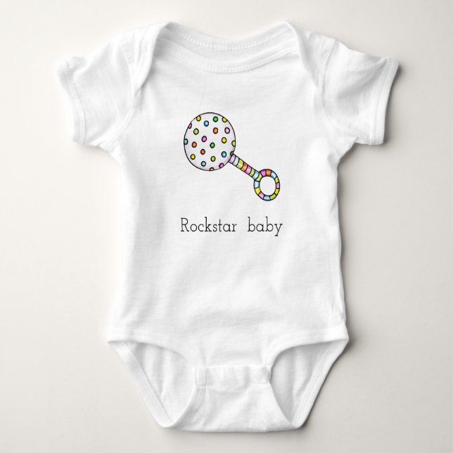 Rattle Baby Bodysuit (Front)