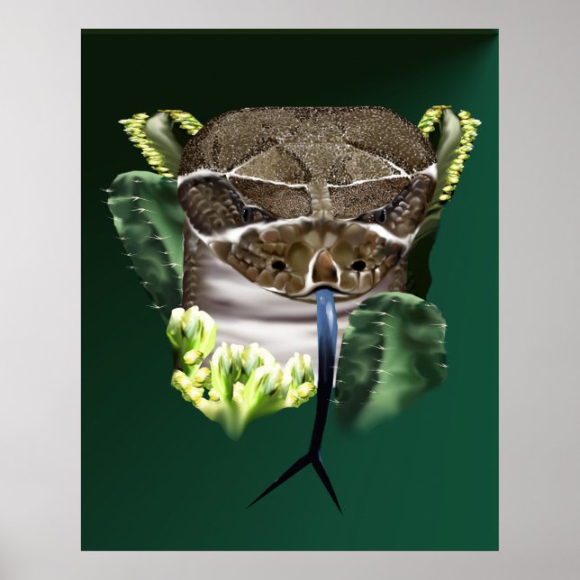 Rattle Snake Face Poster (Front)
