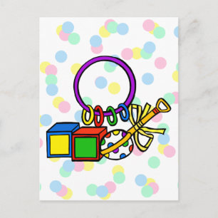 Rattles & Blocks Postcard