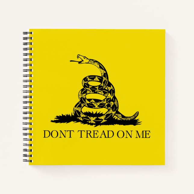 Rattlesnake Gadsden Flag: Fight, Resistance Notebook (Front)
