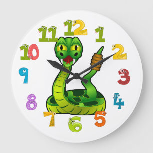 Rattlesnake Large Clock