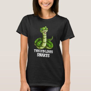 Rattlesnake Python Kids Snake This Kid Loves Snake T-Shirt