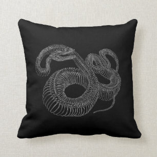 Rattlesnake Skeleton Cushion