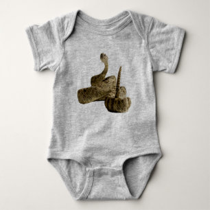 Rattlesnake snake photo kids clothes baby bodysuit