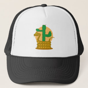 rattlesnake trucker hat