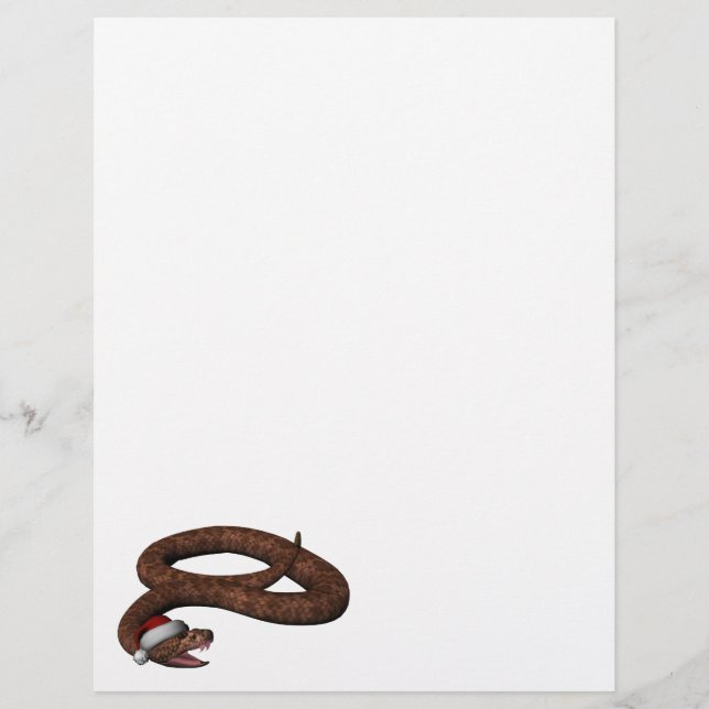 Rattlesnake With Santa Hat (Front)