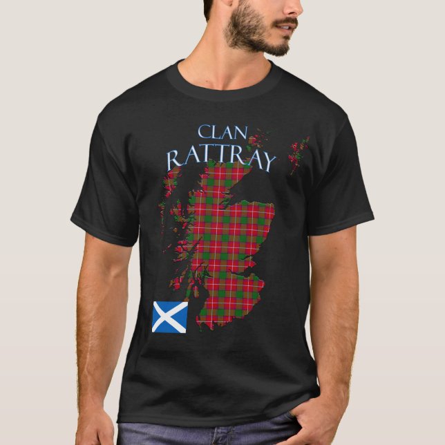 Rattray Scottish Clan Tartan Scotland T-Shirt (Front)
