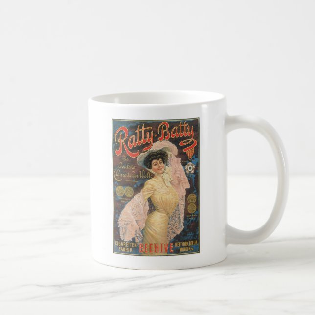 Ratty Batty Cigarette Paper 1910 Coffee Mug (Right)