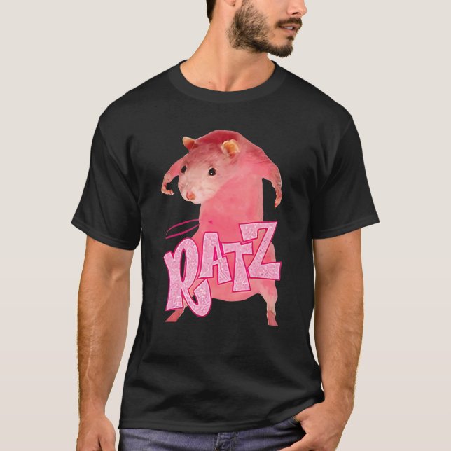 Ratz  Cute Pink Mouse T-Shirt (Front)