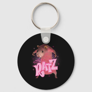 Ratz Fun Pink Mouse Rat Meme Men Women Halloween C Key Ring